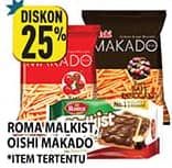 Promo Harga Roma Malkist/Oishi Makado  - Hypermart