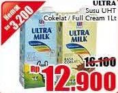 Promo Harga ULTRA MILK Susu UHT Coklat, Low Fat 1000 ml - Giant