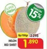 Promo Harga Melon Red Sweet per 100 gr - Superindo