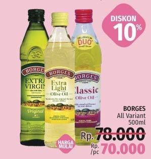 Promo Harga BORGES Olive Oil All Variants 500 ml - LotteMart