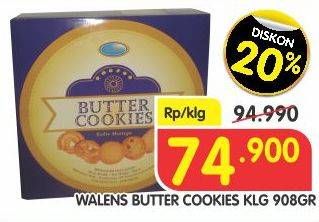 Promo Harga WALENS Butter Cookies 908 gr - Superindo