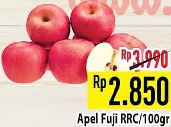 Promo Harga Apel Fuji RRC per 100 gr - Hypermart