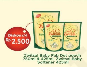 Promo Harga ZWITSAL Baby Fabric Detergent/Softener  - Hypermart