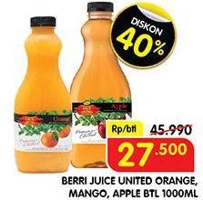 Promo Harga BERRI Juice Orange, Mango, Classic Apple 1000 ml - Superindo