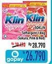 Promo Harga SO KLIN Softergent Cheerful Red, Rossy Pink, Soft Sakura 1800 gr - Hypermart