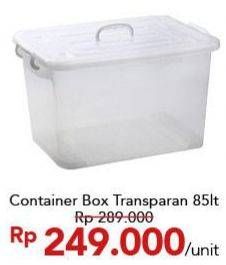 Promo Harga Container Box Transparan 85ltr  - Carrefour