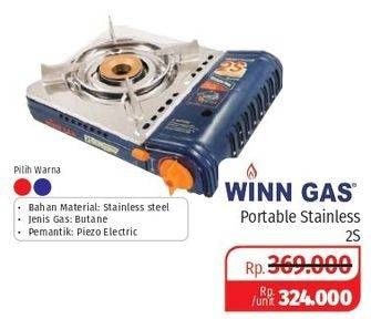 Promo Harga WINN GAS Portable Gas Cooker 2S  - Lotte Grosir