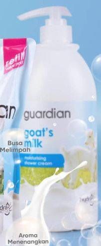 Promo Harga GUARDIAN Shower Cream Goats Milk 1000 ml - Guardian
