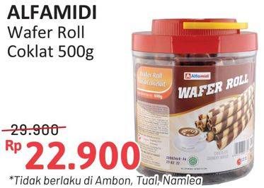 Promo Harga Alfamidi Wafer Roll Cokelat 600 gr - Alfamidi