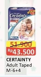 Promo Harga Certainty Adult Diapers M10 10 pcs - Alfamart