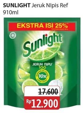 Promo Harga Sunlight Pencuci Piring Jeruk Nipis 100 910 ml - Alfamidi