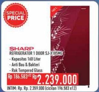 Promo Harga SHARP SJ-X185MG | Kulkas 1 Pintu  - Hypermart