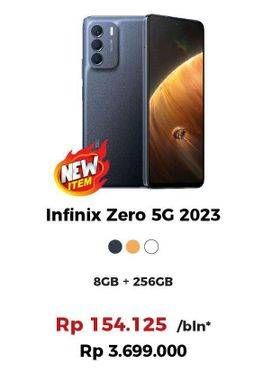 Promo Harga Infinix Zero 5G 2023 8GB + 256GB  - Erafone