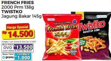 Promo Harga French Fries 2000 dan Twistko  - Alfamart
