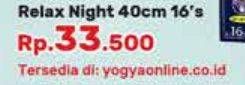 Promo Harga Laurier Relax Night Gathers 40cm 16 pcs - Yogya