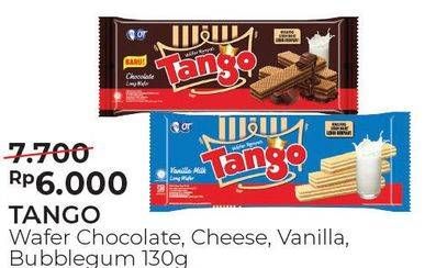 Promo Harga TANGO Wafer Chocolate, Cheese, Vanilla Milk 125 gr - Alfamart