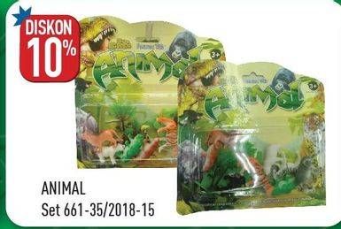 Promo Harga Toys Animal Set 661-35, 2018-15  - Hypermart