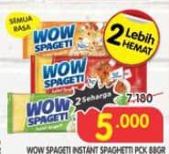 Promo Harga WOW Spageti All Variants 88 gr - Superindo