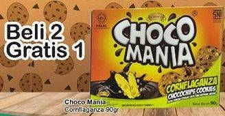 Promo Harga CHOCO MANIA Choco Chip Cookies Cornflaganza 90 gr - TIP TOP