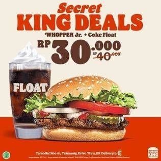 Promo Harga BURGER KING Whopper Jr  - Burger King