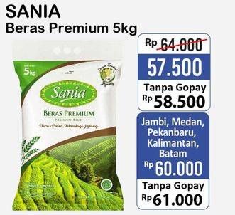 Promo Harga Sania Beras Premium 5 kg - Alfamart