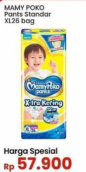 Promo Harga Mamy Poko Pants Xtra Kering XL26 26 pcs - Indomaret