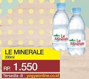 Promo Harga LE MINERALE Air Mineral 330 ml - Yogya