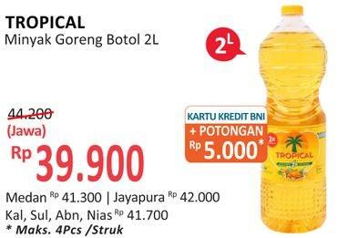 Promo Harga TROPICAL Minyak Goreng 2000 ml - Alfamidi