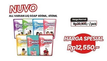 Promo Harga Nuvo Body Wash All Variants 400 ml - Carrefour