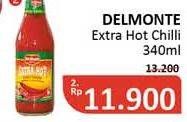 Promo Harga DEL MONTE Sauce Extra Hot Chilli 340 ml - Alfamidi