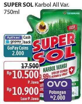 Promo Harga Supersol Karbol Wangi All Variants 750 ml - Alfamidi