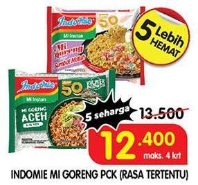 Promo Harga INDOMIE Mi Goreng 80 gr - Superindo