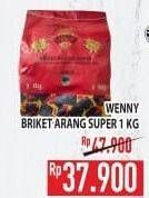 Promo Harga WENNY Briket Arang Super 1000 gr - Hypermart