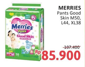 Promo Harga Merries Pants Good Skin M50, L44, XL38 38 pcs - Alfamidi