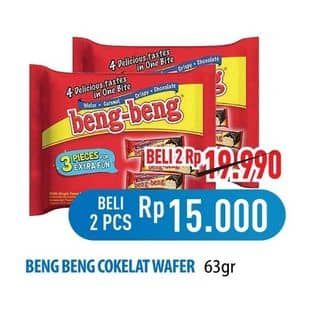 Promo Harga Beng-beng Wafer Chocolate per 3 pcs 20 gr - Hypermart