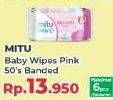 Promo Harga MITU Baby Wipes Pink With Chamomile Vit E 50 pcs - Yogya