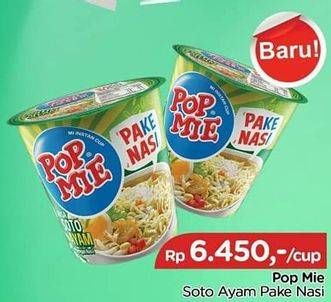 Promo Harga INDOMIE POP MIE Instan Soto Ayam Pake Nasi  - TIP TOP