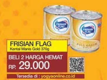 Promo Harga Frisian Flag Susu Kental Manis Gold 370 gr - Yogya