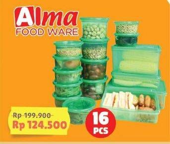 Promo Harga ALMA Food Ware per 16 pcs - Alfamart