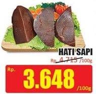 Promo Harga Beef Liver (Hati Sapi) per 100 gr - Hari Hari