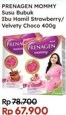Promo Harga PRENAGEN Mommy Lovely Strawberry, Velvety Chocolate 400 gr - Indomaret