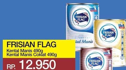 Promo Harga FRISIAN FLAG Susu Kental Manis Cokelat, Putih 490 gr - Yogya