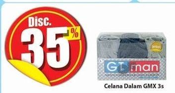 Promo Harga GT MAN Celana Dalam Pria GMX 3 pcs - Hari Hari