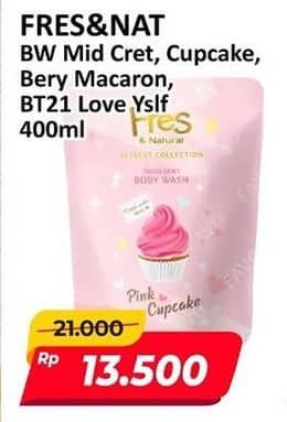 Promo Harga Fres & Natural Body Wash Dessert Collection/Fres & Natural Hijab Refresh Body Wash   - Alfamart