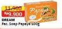 Promo Harga DREAM Whitening Facial Soap Papaya 100 gr - Alfamart