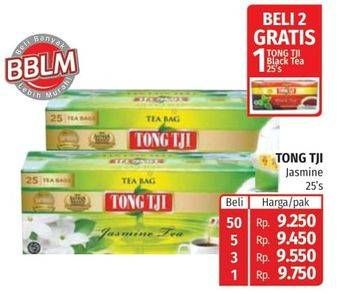 Promo Harga Tong Tji Teh Celup Jasmine Tanpa Amplop per 25 pcs 2 gr - Lotte Grosir
