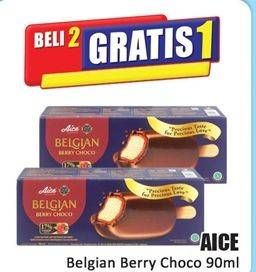 Promo Harga Aice Ice Cream Belgian Berry Choco 90 gr - Hari Hari