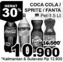 Promo Harga COCA COLA Minuman Soda 1500 ml - Giant