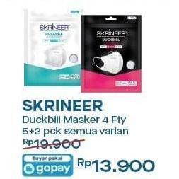 Promo Harga SKRINEER Masker Duckbill Black Pink, Duckbill White Green 7 pcs - Indomaret