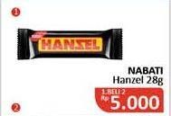 Promo Harga NABATI Hanzel Wafer per 2 pcs 28 gr - Alfamidi